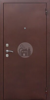 стальная дверь для дачи, снаружи порошковое покрытие, внутри светлый мдф-ДВ-864