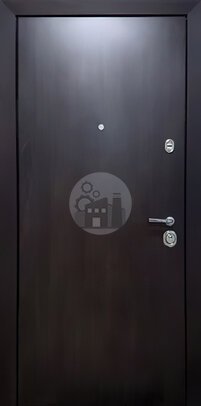 элитная дверь, отделка темным мдф, с тремя петлями - внутренняя часть двери ДВ-550